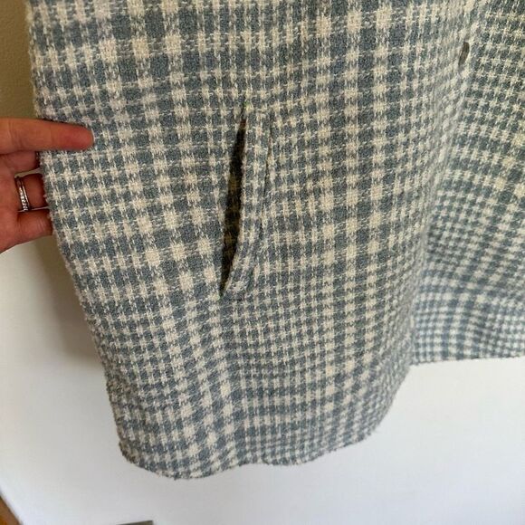 Viceyla pale blue plaid L/S Shacket - Picture 7 of 11